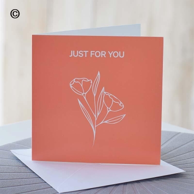 Pastel Just For You Card