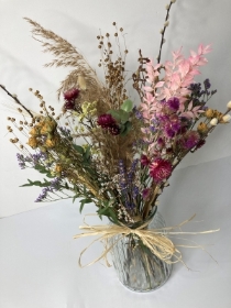 Large Vase of Dried Flowers